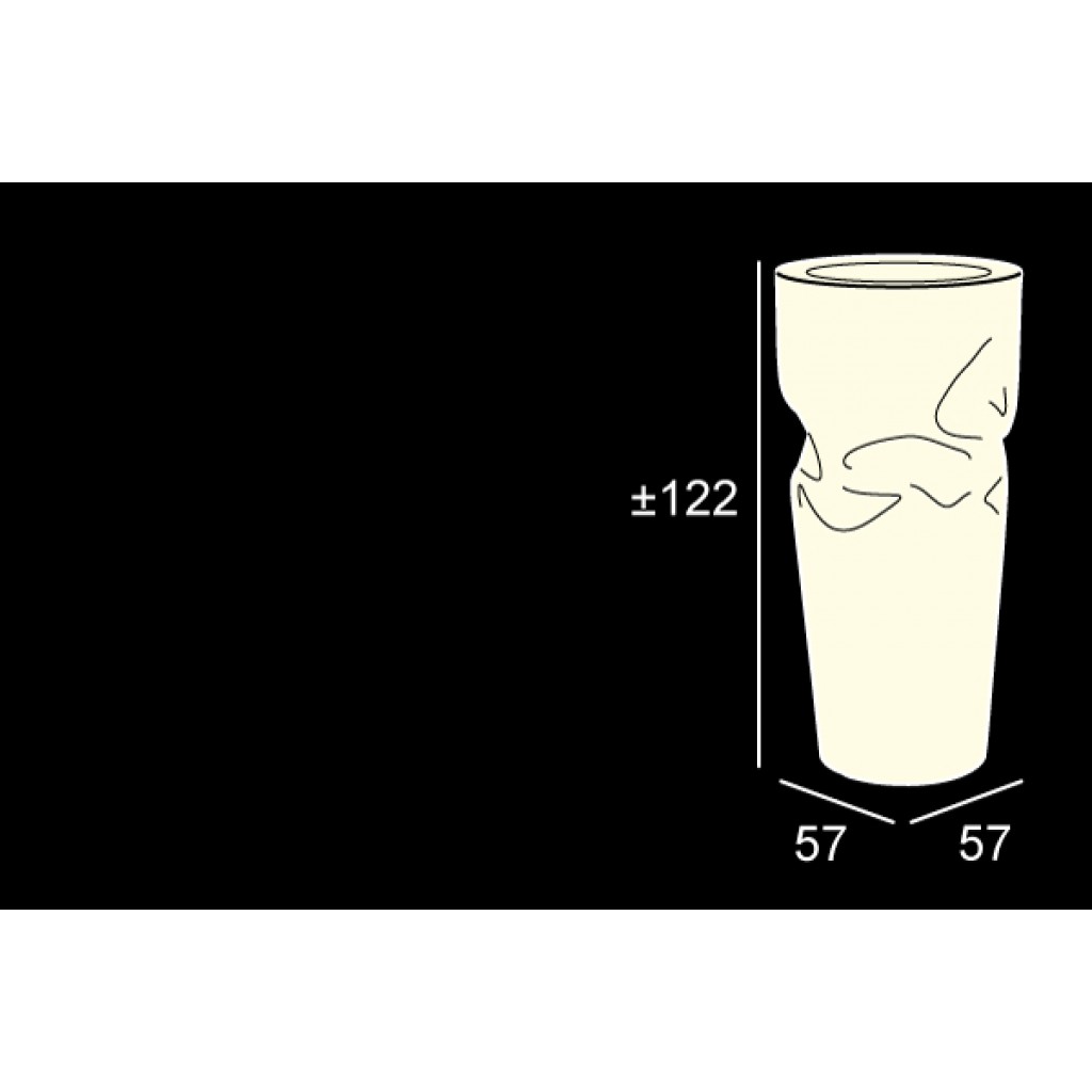 Vaza decorativa cu iluminare Saving/Space/Vase Light - Nuovo Design